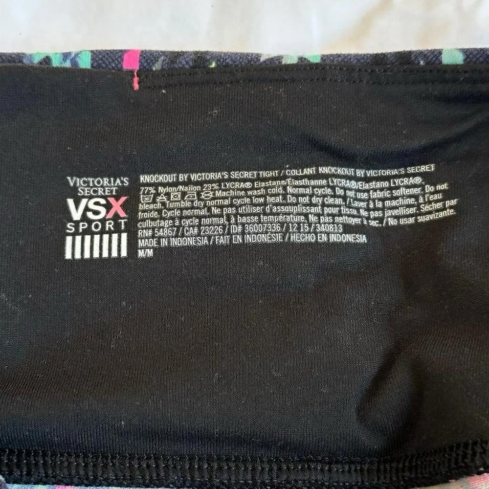 Victoria's Secret Women’s VSX Sport Leggings Black Multicolor - Medium - Picture 4 of 6